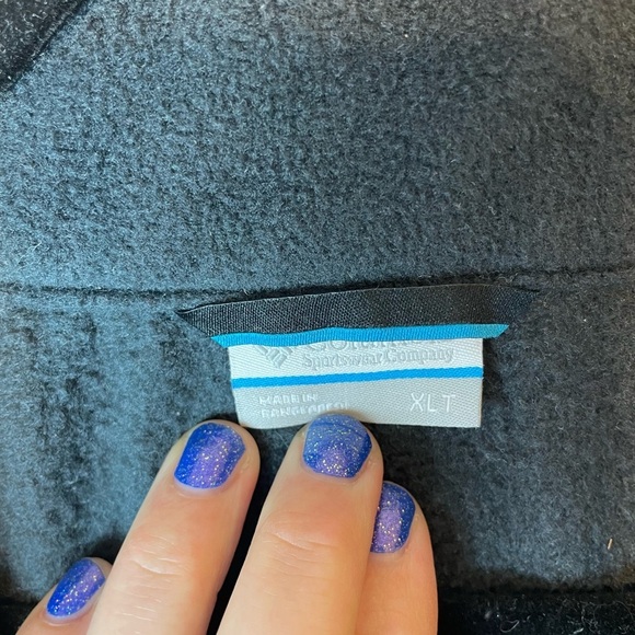 Columbia Sleeveless Charcoal Grey Fleece Full Zip Vest Outdoor Men’s XL Tall - Picture 3 of 7